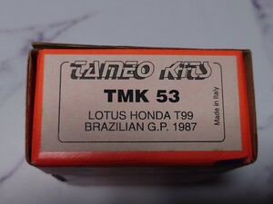 TAMEO 1/43 タメオ 43メタルキット TMK53 ロータスホンダ LOTUS HONDA T99 ブラジルGP 1987 アイルトン セナ