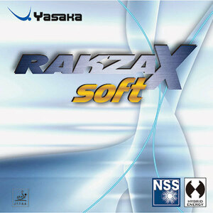 [卓球]RAKZA X soft(ラクザエックスソフト)　赤・厚　Yasaka(ヤサカ)