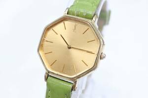 [W126-86] operation goods battery replaced YSL Yves Saint Laurent Yves Saint-Laurent wristwatch 2200-223241 lady's [ postage nationwide equal 185 jpy ]