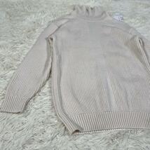 新品 定価4.4万 アニエスべー agns b ニット セーター ハイネック タートルネック リブ アイボリー Ivory フランス 毛 ウール wool_画像2