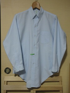 Brooks Brothers Makers　ブルックスブラザーズ メーカーズ　長袖BDシャツ　16 1/2-3　スカイブルー単色　綿55%ポリエステル45%　米国製！