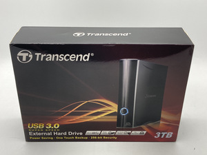 ★１円出品★未使用品! 3TB TranscendTranscend USB3.0/2.0 3.5インチ 外付HDD 3TB TS3TSJ35T3 管:2023Q4Y1-RET12F-013