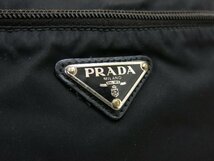 ◆美品◆PRADA プラダ◆メンズ◆ナイロン カーフ レザー 本革◆ショルダー バッグ カメラ◆ブラック シルバー金具◆イタリア製◆A3853_画像8