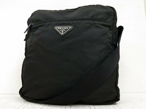 ◆美品◆PRADA プラダ◆メンズ◆ナイロン カーフ レザー 本革◆ショルダー バッグ◆ブラック SV金具◆イタリア製◆ヴィンテージ◆A3866