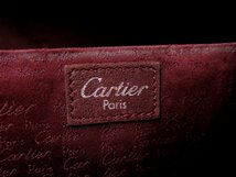 ●超美品●Cartier カルティエ●カボション●カーフ レザー 本革●ワンショルダー バッグ●黒●SV金具●肩掛け●B5 収納 かばん●Js44603_画像8