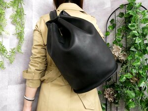 ●超美品●COACH オールド コーチ●9924●USA製●高級 カーフ レザー●巾着 ワンショルダー バッグ●黒●ヴィンテージ●A4 収納●Js44594