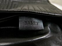 ●超美品●BALLY バリー●フラップ●キルティング●ラム レザー 本革●ショルダー バッグ●黒●シルバー金具●肩掛け●かばん●Js44737_画像9