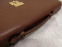 ●超美品●GUCCI グッチ●メンズ●カーフ レザー 本革●ビジネス バッグ ブリーフケース●ブラウン●G金具●A4 書類●イタリア製●Js44654_画像5