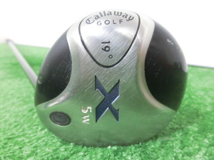 ♪Callaway キャロウェイ X 5W フェアウェイウッド 19°/純正 シャフト Fujikura FLEX-R G7449♪