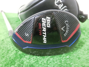 ヘッドカバー付♪Callaway キャロウェイ BIG BERTHA BETA 5H ユーティリティ 23°/純正 シャフト AiR Speeder FLEX-R G7497♪