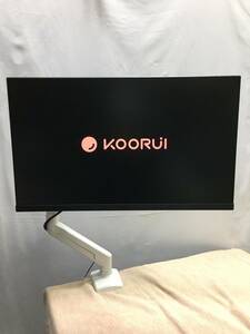 KOORUI 24N1A 23.8インチ PCモニター ディスプレイ 映像 機器 家電 中古（管理ID：325）