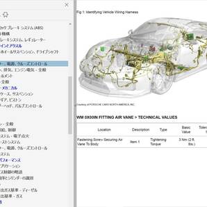 ポルシェ 981 ボクスター ケイマン GT4対応 Ver3 整備書 配線図 ボディー修理 パーツリスト 取説 ワークショップマニュアル 修理書の画像5