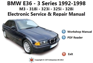 BMW E36 92-98 M3 318i 323i 325i 328i Work shop manual Ver2 service book repair book wiring diagram other 