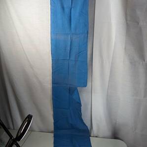 古布 木綿藍染  縦長約182ｃｍ×横幅約34cmの画像1