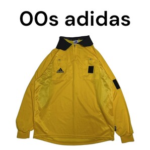 00s adidas　レフリーシャツ　古着　ゲームシャツ　adidas