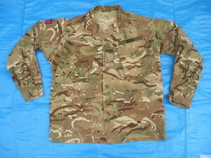 イギリス軍コンバットシャツ,MTP(Multi Terrain Pattern)カモ,中古,背170-８０cm胸95-105cm(着丈75cm,身幅58cm,袖62cm,肩52cm),(24-2-11-1)