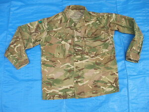 イギリス軍コンバットシャツ,MTP(Multi Terrain Pattern)カモ,中古,背160-7０cm胸90-95cm(着丈70cm,身幅56cm,袖56cm,肩45cm),(24-2-11-2)