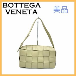 ボッテガヴェネタ レザー マキシイントレチャート カセットショルダーバッグ BOTTEGA VENETA ワンショルダーバッグ