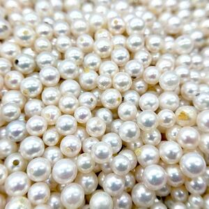 ■アコヤ本真珠ベビーパールアクセサリーパーツおまとめ■f 約318.0g 約3.0~4.0mm あこや baby pearl necklace jewelry parts DA0