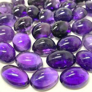 ［アメジスト38点おまとめ］f 重量約60g 300ct ルース 裸石 宝石 ジュエリー jewelry amethyst 紫水晶 