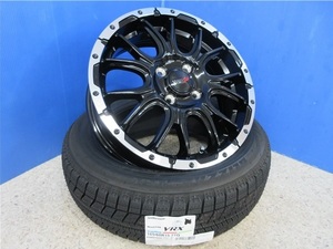 4本 ヴェネス VENES SUV M7 ブリヂストン BLIZZAK VRX 2021年製 165/60R15インチ キャストアクティバ ピクシスジョイC デリカミニ 4WD