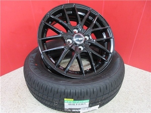 新品4本SET ヴェネス VENES GB 5.5J+42 ダンロップ EC204 2023年 185/65R15インチ NCP30 bB イスト マツダ2 DJ系 MAZDA2 デミオ