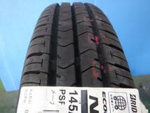 処分市 中古ホイール+新品タイヤセット ダイハツ純正 13x4.5J+45 4H100 + ブリヂストン ECOPIA NH100C 145/80R13 エッセ タント ミラ_画像8