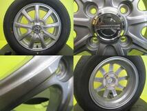 ゼスト モコ 中古夏タイヤ 中古アルミ 155/65R13 プラクティバ BP01 22～23年製 ヴァロッテ G3 4.0J 13 4/100 +43 ダークシルバー_画像6