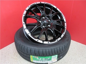 新品4本SET ヴェネス VENES SUV M7 7.0J+48 5H-114.3 ダンロップ RV505 2023年製 215/60R17インチ 50系 エスティマ 20系 HV ZR-V C-HR