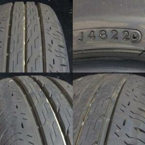 バリ溝 中古 夏タイヤ 145/80R12 80/78N 22年製 ブリヂストン R680 新品 ホイール KT-10 4.0J-12 4H 100 +42 軽トラ 軽バン 白河の画像5