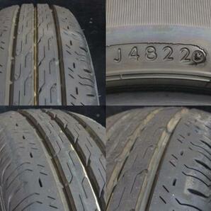 バリ溝 中古 夏タイヤ 145/80R12 80/78N 22年製 ブリヂストン R680 新品 ホイール KT-10 4.0J-12 4H 100 +42 軽トラ 軽バン 白河の画像2