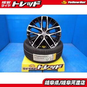 225/45R18 新品 夏タイヤホイール 共豊 スマック レヴィラ 18インチ 7.0J 48 5H114.3 ピレリ パワジー 225/45-18 95W XL 組込済