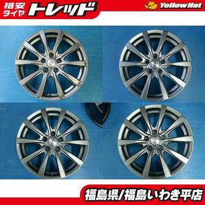 ★福島いわき★ 中古ホイール４本セット YFC グラスRX 16X6.0J 4２ 5H100 ist ヴォルツ 等に！