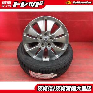 新品夏タイヤ 中古ホイール 4本 22年製 ロードストン HP02 225/60R17 10系 アルファード 純正 17インチ 20系RAV4などに