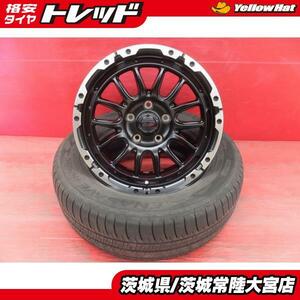 新品ホイール 中古夏タイヤ セット ヴェネス SUV M7 16インチ 20年製 ダンロップ エナセーブ RV505 215/65R16 エクストレイル RVR等に