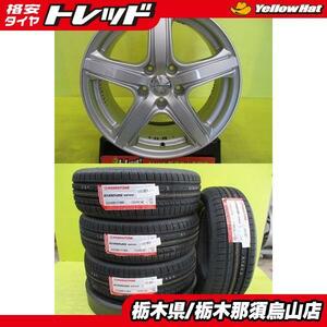 アルファード ヴェルファイア 新品タイヤ 中古アルミ 225/60R17 ネクセン EUROVIS HP02 2022年製 プレンシア ST5 7.0J 17 5/114.3 +40