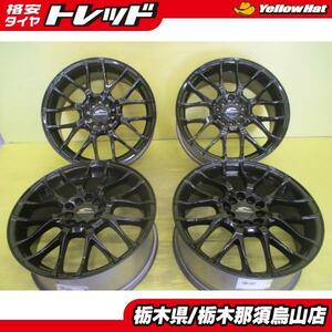 中古アルミ 17インチ A-TECH シュナイダー 7.0J 17 10H/100 114.3 +48 ブラック 再塗装品 プリウス 86 BRZ プリウスα ジューク