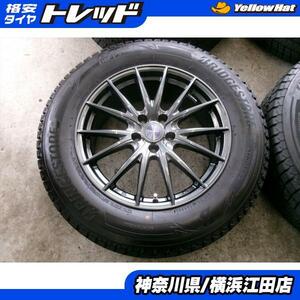 ◆2022年製国産中古スタッドレス付◆ヴェルヴァ + ブリヂストンブリザックDM-V3 235/65R18インチ◆レクサスRXに 20系 4本セット