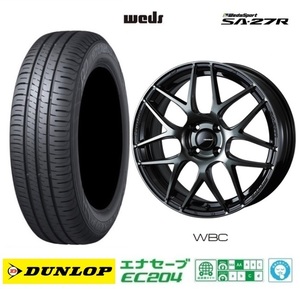 取寄せ品 ウェッズスポーツ SA-27R WBC 6.0J+38 ダンロップ EC204 2023年 185/60R15インチ アクア ヤリス 160系 カローラフィルダー