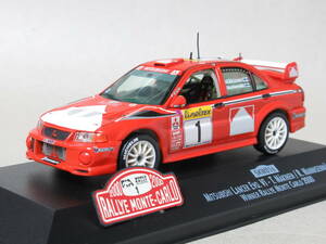1/43 MMC Lancer Evolution Ⅵ #1 T.ma memory Monte Carlo Rally 2000 Winner