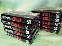 未使用品 マクセル maxell CAPSULE COLOGNE Ⅱ 50 ハイポジション 10巻 カセットテープ_画像1