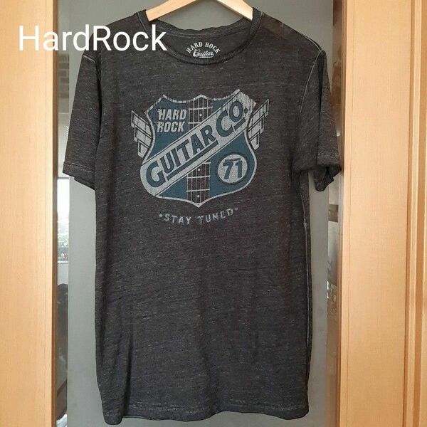 HardRockCafe Tシャツ 半袖　guitar71 　黒グレー　S 　柔らか薄手　10