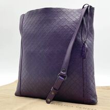 1円 【極美品】 BOTTEGA VENETA ボッテガヴェネタ イントレチャート ショルダーバッグ メッセンジャーバッグ クロスボディ レザー メンズ_画像2