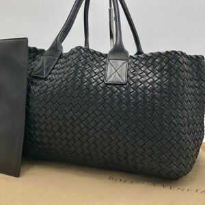 1円【極美品・鑑定済み】BOTTEGA VENETA ボッテガヴェネタ カバ トートバッグ イントレチャート 大容量 肩掛け ハンドバッグ