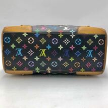 1円【極美品・鑑定済】LOUIS VUITTON ルイヴィトン クラウディア マルチカラー ノワール ハンドバッグ モノグラム 肩掛け_画像6