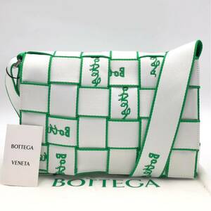 1円【未使用・鑑定済み】BOTTEGA VENETA ボッテガヴェネタ ウェビング カセット ショルダーバッグ メッセンジャーバッグ クロスボディ