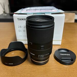 新品同様 タムロン 28-200 F/2.8-5.6 Di Ⅲ RXD TAMRON FORソニーEマウント