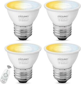 LED電球 E26口金 50W形相当 6W 550lm LEDスポットライト 調光 調色 リモコン付き