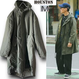 美品 定価19580円 HOUSTON ヒューストン M-51 ライナー付 フィッシュテール パーカー モッズコート size M No,5409M