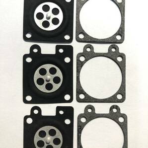 ★３組セット ダイヤフラム メイン+ガスケット /ワルボロ / WYC/ WT/ WYA/ WYJ / チェーンソー 草刈機 刈払機 Walbro ワルボロ 社外品 新品の画像1
